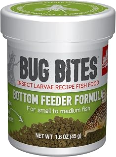 Fluval Bug Bites Bottom Feeder Fish Food, 1.60 Oz. | Granules for Small to Medium Sized Fish, A6586