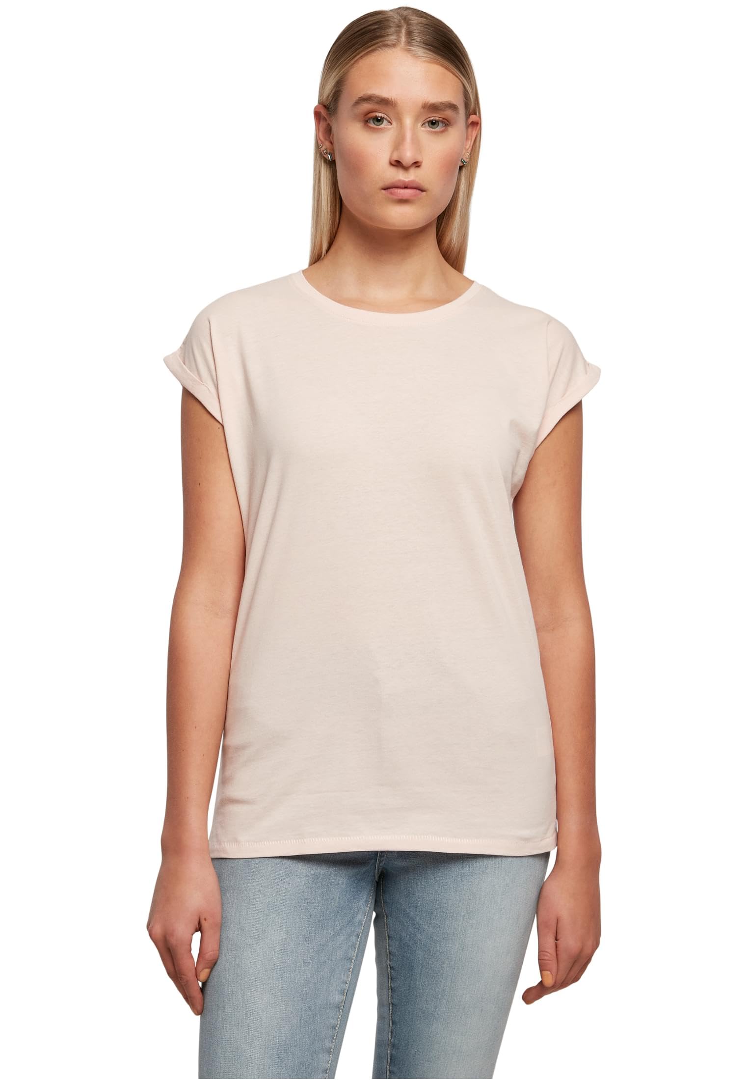 Build Your Brand By021-Ladies Extended Shoulder Tee Women's T-Shirt (Pack of 1)