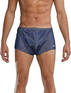 TYR Men's Poly Mesh Trainer Swim Suit | Polyester Mesh | Drag-Building Design | Practice Training | 100% Polyester | Lightweight Feel