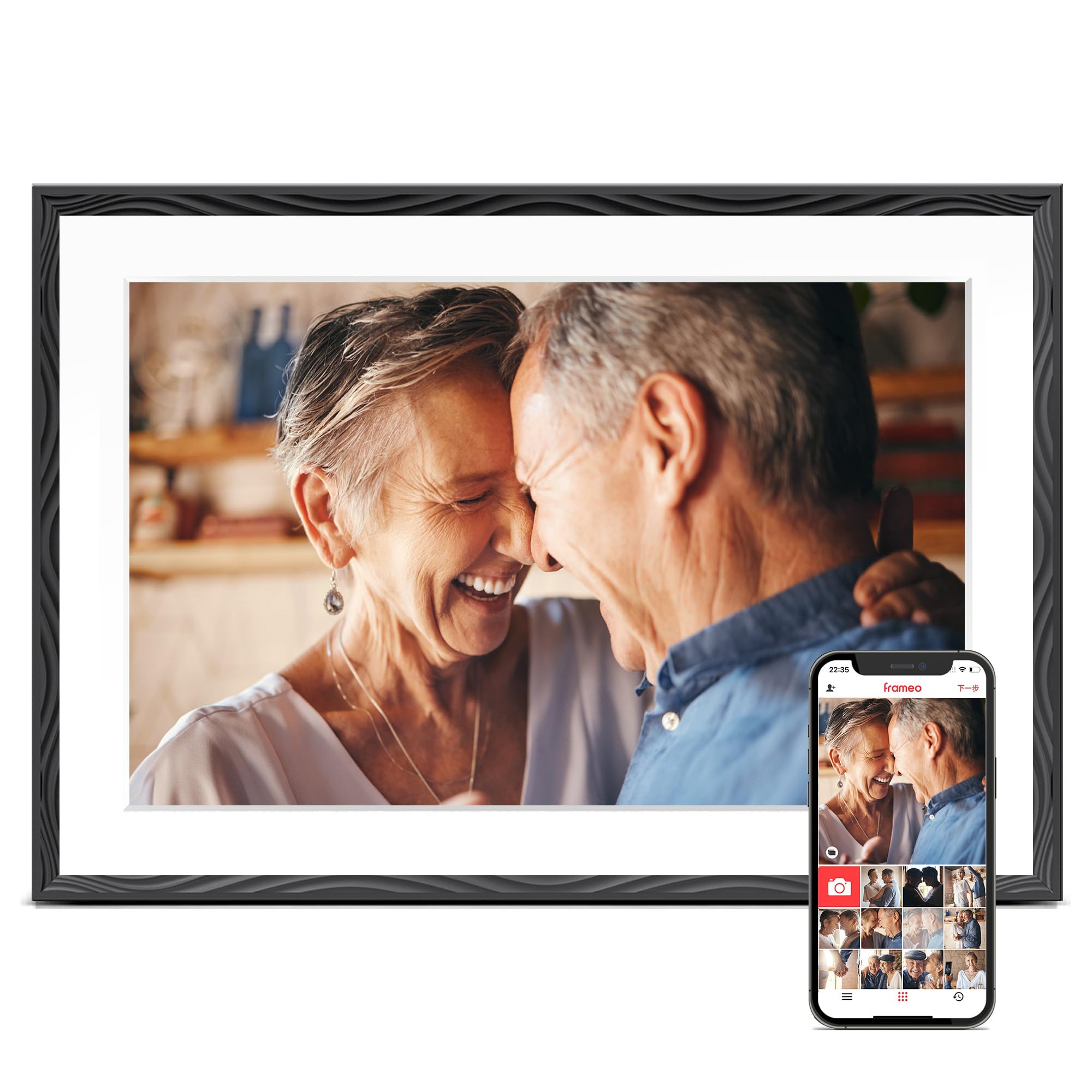 Frameo Digital Picture Frame, 10.1'' Frameo Digital Photo Frame WiFi, 32GB | 128