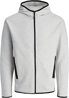 JACK & JONES Men's Jcofusion Sweat Zip Hood Noos Sweatshirt Jacket