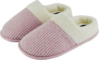 Slipper Snob - Ladies Slip On Mule Slippers with Open Back | Memory Foam | Indoor House Slippers | Faux Fur Collar