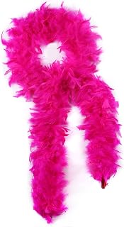 SOGUGOM 50G/35G Turkey Feather Boa, 2 Yards Boa for 1920s Accessories | Fluffy and Soft Feather Boa for Homecoming Mums, Harlem Nights, Great Gatsby Accessories, Showgirl Accessories