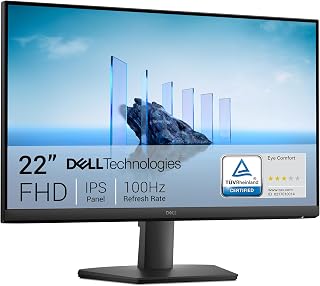 Dell 22 Monitor - SE2225HM, Full HD (1920x1080), 100Hz, VA, 5ms | VESA (100x100mm), HDMI, VGA, 3 Year Warranty, Black