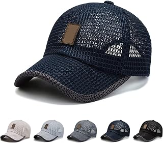 sjfscqr Summer Men and Women Mesh Baseball Cap,Summer Outdoor Casual Baseball Cap,Mesh Breathable Baseball Cap Mesh Hat