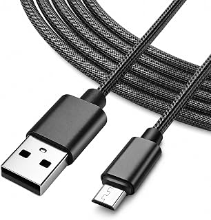 Superer 10 ft Micro USB Charger Cable Fit for PS4 Controller, Xbox One X S, Kindle Paperwhite, Amazon Fire Tablet, Roku Streaming, Android Phones Charging & Data Sync Nylon Braided Cord