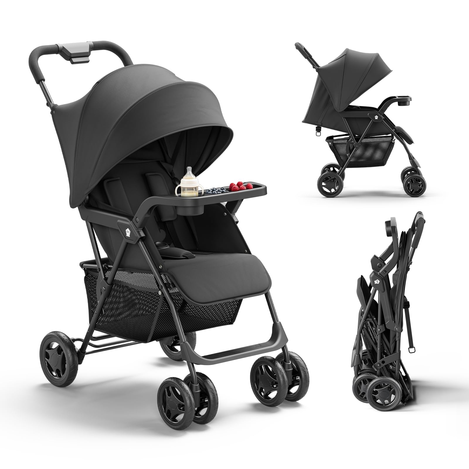 Mamazing Lightweight Umbrella Travel Stroller with Near-Flat Recline Seat | Snac