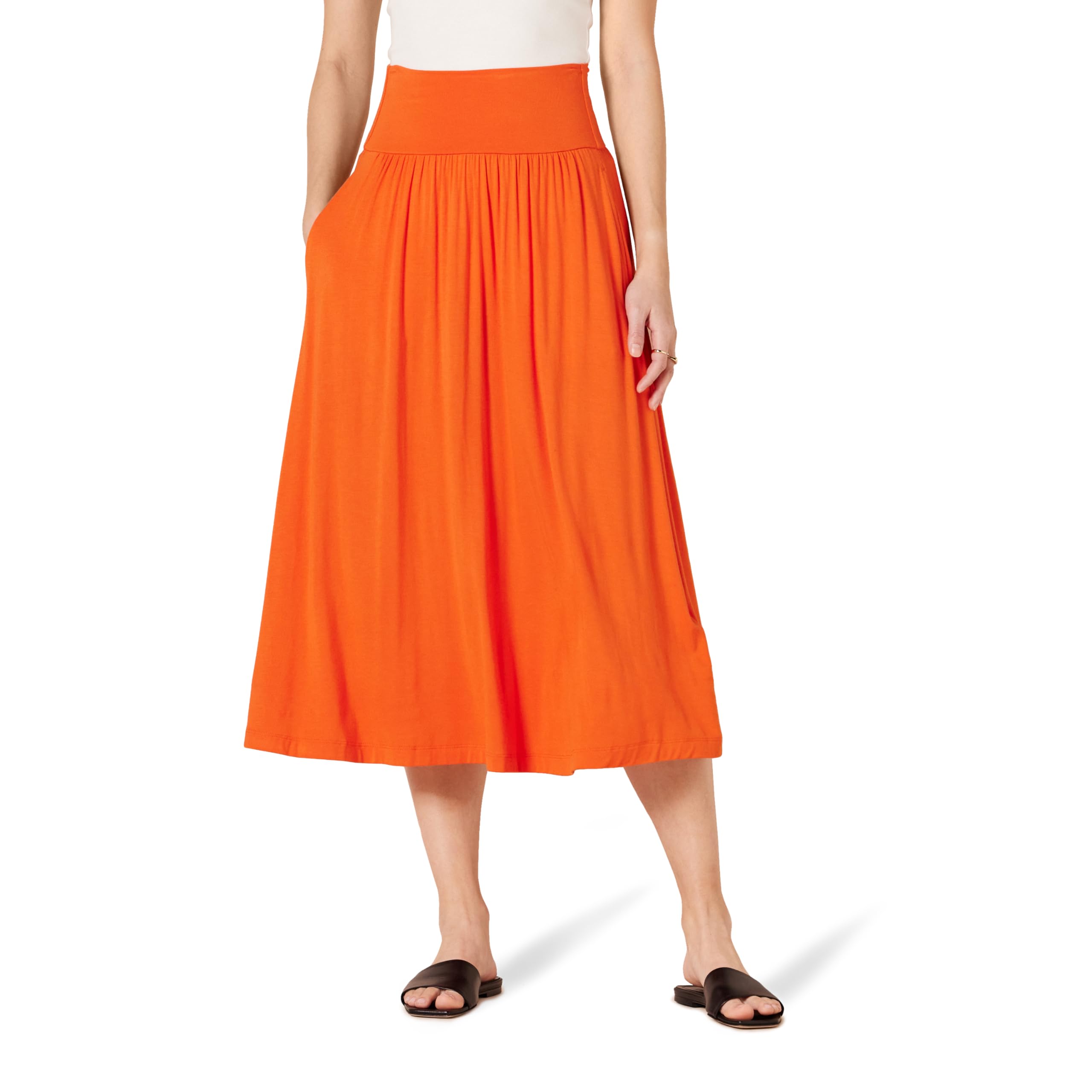 Amazon Essentials Women's Pull-On Jersey Midi