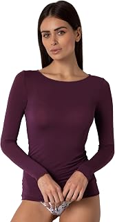 Lovable Modal and Cashmere Long Sleeve Sweater with Boat Neck