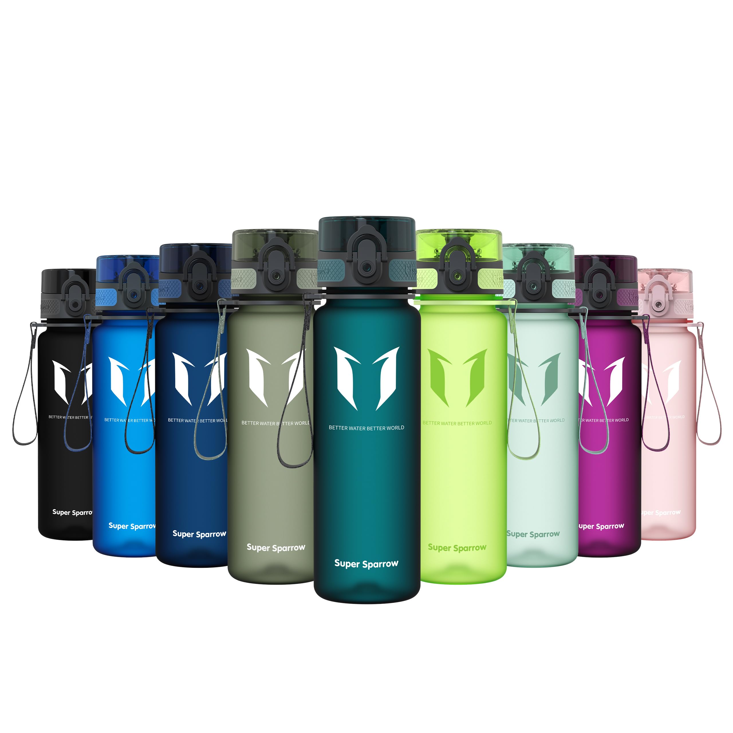 Sparrow Sports Water Bottle 500ml/750ml/1L Tritan Water Bottle – BPA Free | Leak