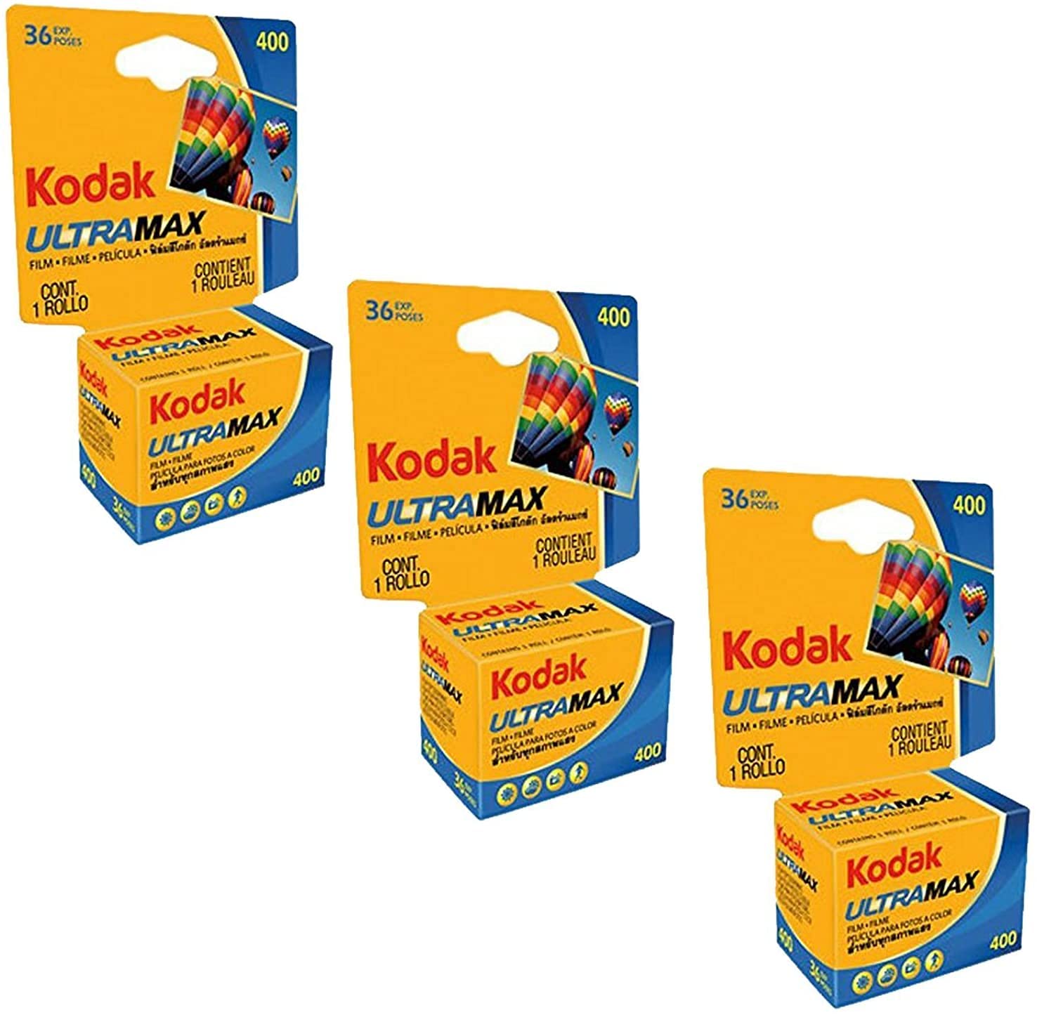 Kodak Ultramax 400 Color Print Film 36 Exp. 35mm DX 400 135-36 (108 Pics) (Pack 