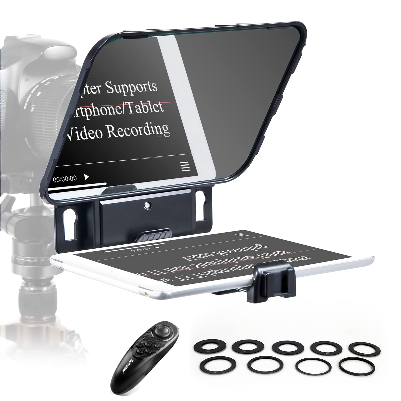 Desview T3 Teleprompter for Camera & Smartphone - Supports iPad/Tablet up to 10"