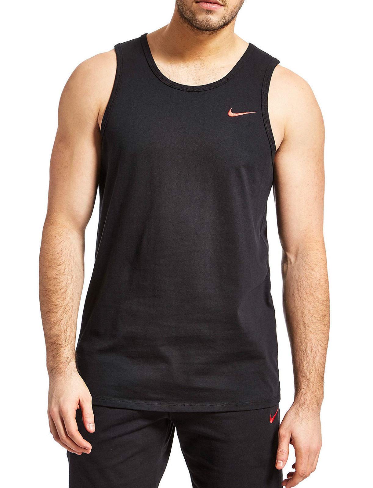 NIKE Men's M NSW Tank Club Embrd Ftra T-Shirt