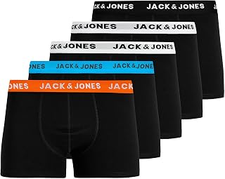 JACK & JONES Male Trunks 5er-Pack Herrenunterwäsche in Größe XS–XXL