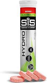 Science in Sport Hydro Electrolyte Tablets, Berry, 20 Tablets | Four Key Electrolytes and B Vitamins, Sugar-Free, Vegan Sports Hydration