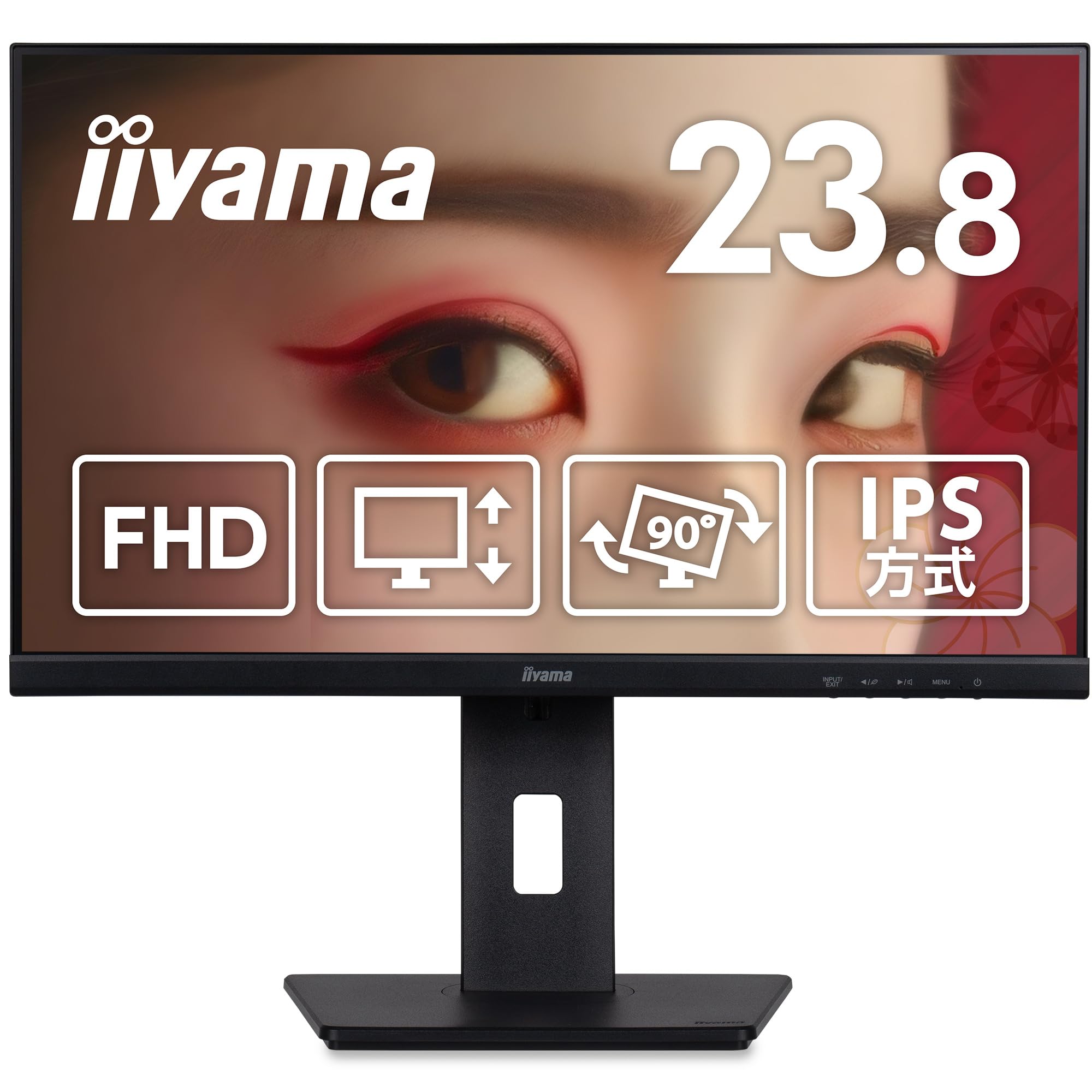 iiyama ProLite XUB2493HS-B6A Monitor Display, 23.8-Inch Full HD IPS System, Heig