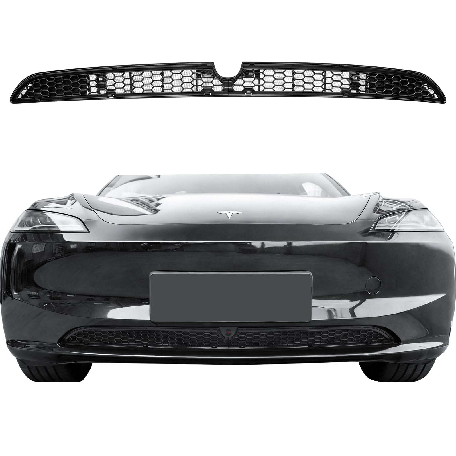 Grille Mesh Inserts for 2026 Tesla Model 3 with Front Camera Version | Front Air