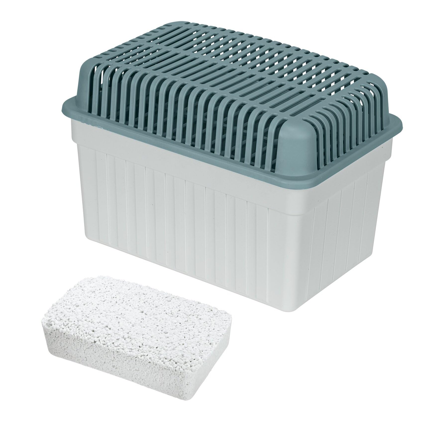 WENKO Luftentfeuchter 1 kg Grau, energiesparend da ohne Strom & geräuschlos