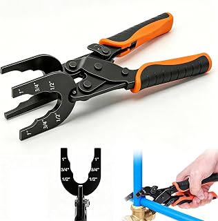 Push Fit Disconnect Tong Tool, Sizes 1", 1/2", 3/4", Disconnect Pliers, Shark Bite Removal Tool, Disconnects Tongs Tool, Multi-Sized Removal Tools for Removing Brass Push-in and Water Pipe