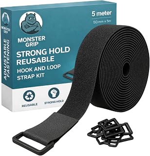 Adjustable Cable Strap 5m x 50mm, Heavy Duty, Extreme Grip
