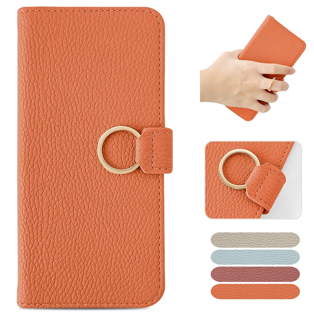 MAGICASE Wallet Style Case for iPhone 12 / 12 Pro, Ring & Strap Hole Included, M