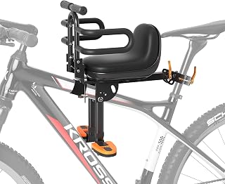 XIEEIX Child Bike Seat, Kids Bike Seat with Guardrail, High Seat Cushion Backrest Mountain Bike Child Bike Seat, Bicycle Child Safety Seat for Children from 1 to 3 Years Old