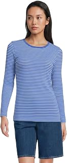 Lands' End Women's Cotton Rib Knit T-Shirt