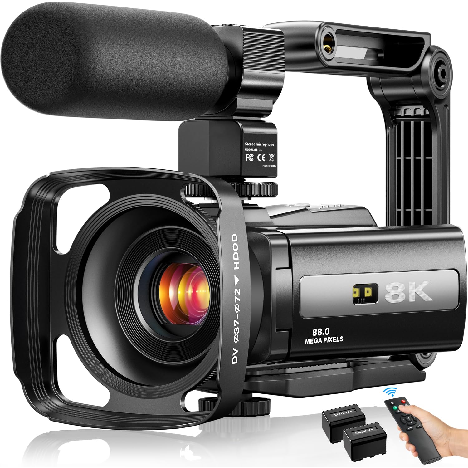 FlyFrost 8K Video Camera 88MP UHD WiFi Vlogging Cameras for YouTube 18X Digital 