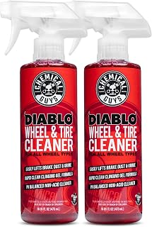 Chemical Guys, Diablo Brake Dust &amp; Wheel Cleaner Spray for Rims, 2 x 16 oz | pH-balanced spray lifts brake dust and road grime from wheels, rims and tires, safe on all wheel finishes