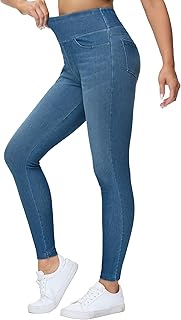 THE GYM PEOPLE Women's Jeggings Stretch High Waist Skinny Jeans with