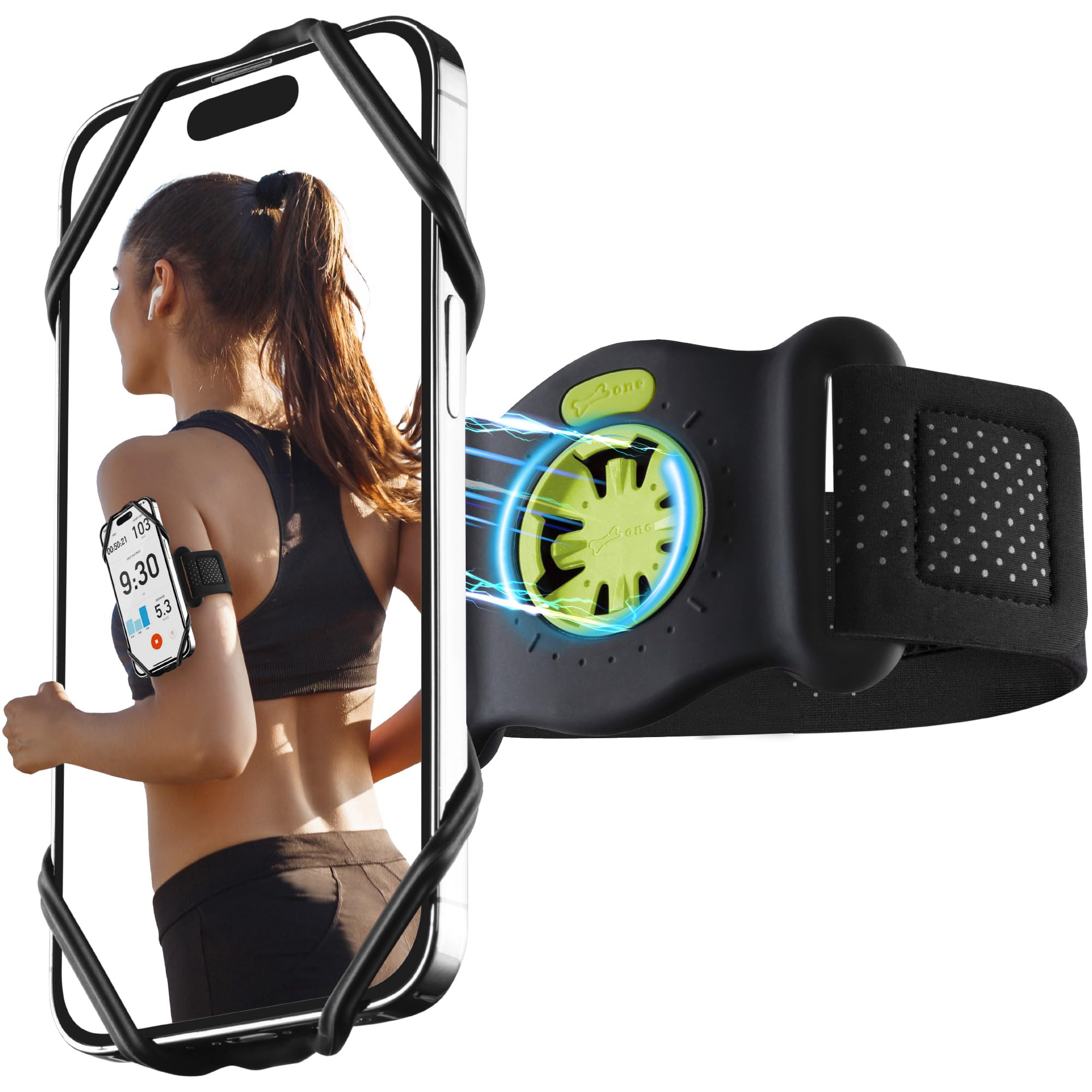 BONE Run Tie Connect Kit 2 Magnetic, Running Quick-Release Armband