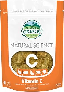Oxbow Vitamin C Guinea Pig Supplement, High-Fiber Timothy Hay, 4.2 oz | Stabilized Vitamin C, High Fiber, Guinea Pig Vitamin C, Timothy Hay, Immune Health, Small Pet Supplies, Vet Recommended