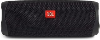 JBL FLIP 5, Waterproof Portable Bluetooth Speaker, Black, Small | Sounds better than ever, Bring the party anywhere, Make a splash with IPX7 waterproof design, A rainbow of colours