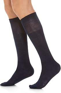 Relaxsan 550L Diabetic Socks for Men Women, Long Seamless Socks, Non Elastic, No Compression for Sensitive Feet, Cotton and Silver