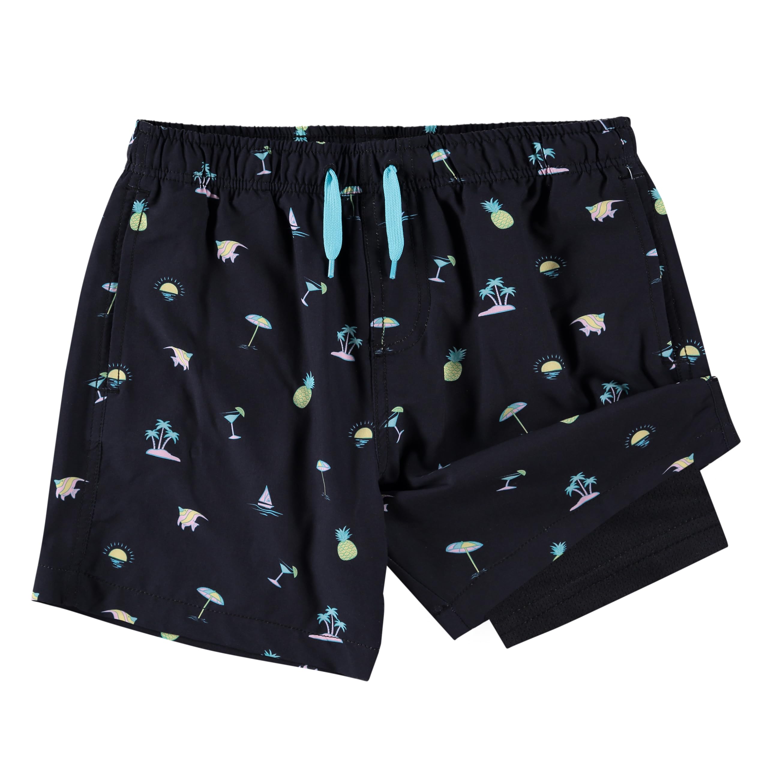 Kanu Surf Quest Boys Swim Trunks with Compression Liner Quick Dry Stretch Swimsu