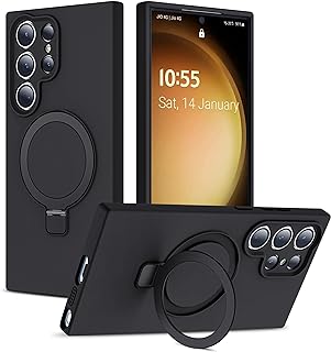 SKYLMW Case for Samsung Galaxy S24 Ultra with Stand,6.8" Black
