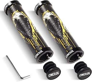 Chooee Silicone Mountain Bike Grips, MTB Grips Double Lock on Bicycle Handlebar Grip BKL