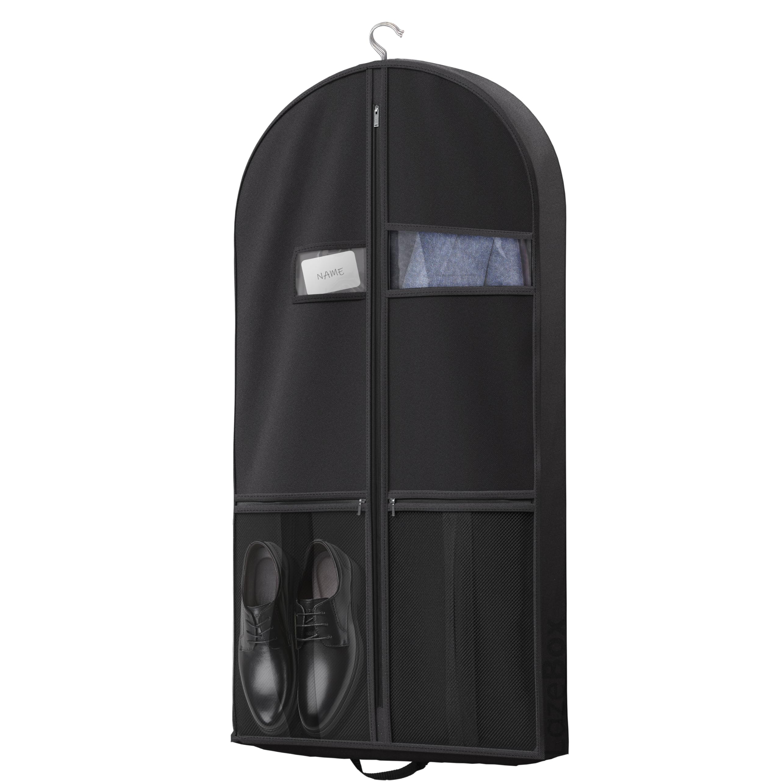 Lazebox 43" Travel Garment Bag with Accessories Zipper Pocket, Heavy Duty Suit B