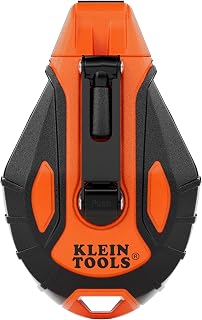 KLEIN TOOLS CHLK50S Chalk Reel, 50-Foot, 4:1 Gear Ratio | Quick-Release Spool Clutch, Chalk Line and Twist-Lock Top with a Nested Hook Design