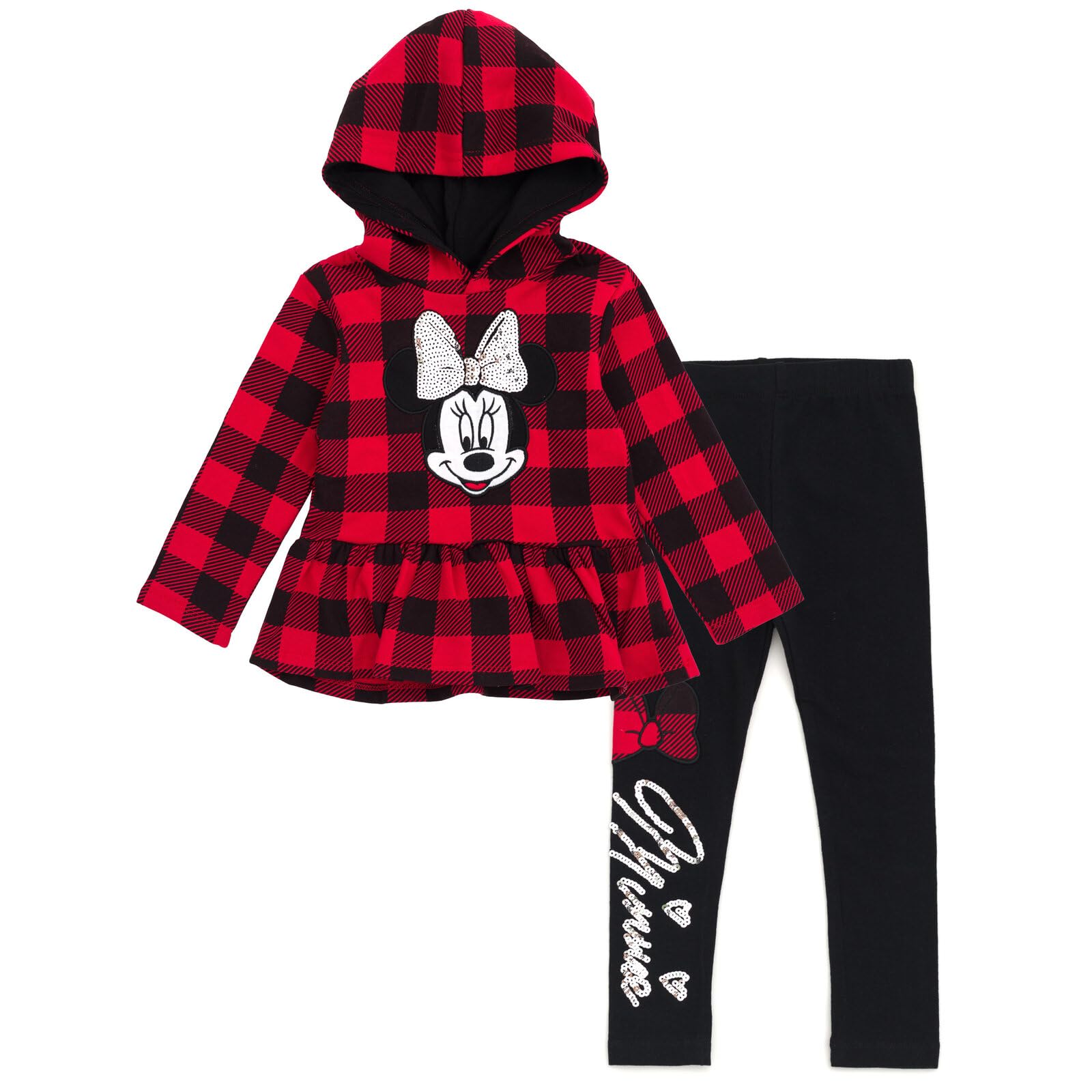 Disney Minnie Mouse Mickey Mouse Fleece Hoodie & Leggings for Big Kids