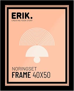 Grupo Erik 40x50 Picture Frame - Black Photo Frames for Wall
