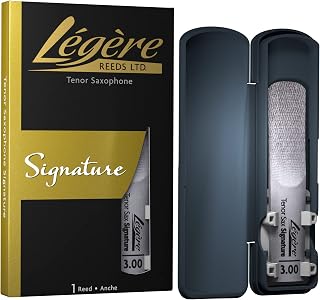 Légère Reeds, Tenor Saxophone, Signature, Premium Synthetic Reed (TSG300) | All Purpose Synthetic Reed, Strength 3.00, Includes Carry Case, Durable, Weather Resistant, Consistent