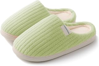HUXMEYSON Womens Slippers Fuzzy House Slippers, Cozy Slippers for Women Indoor Fluffy Outdoor Slippers with Anti-Skid Sole