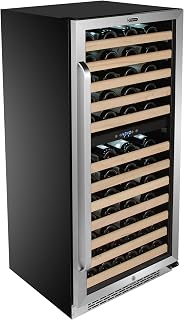 Whynter Large Capacity Dual Zone Wine Refrigerator, 92 Bottle, BWR-0922DZ | Digital Temperature Control & UV Protected Glass Door, Quiet Compressor Cooling, Stores & Chills Your Wine Collection