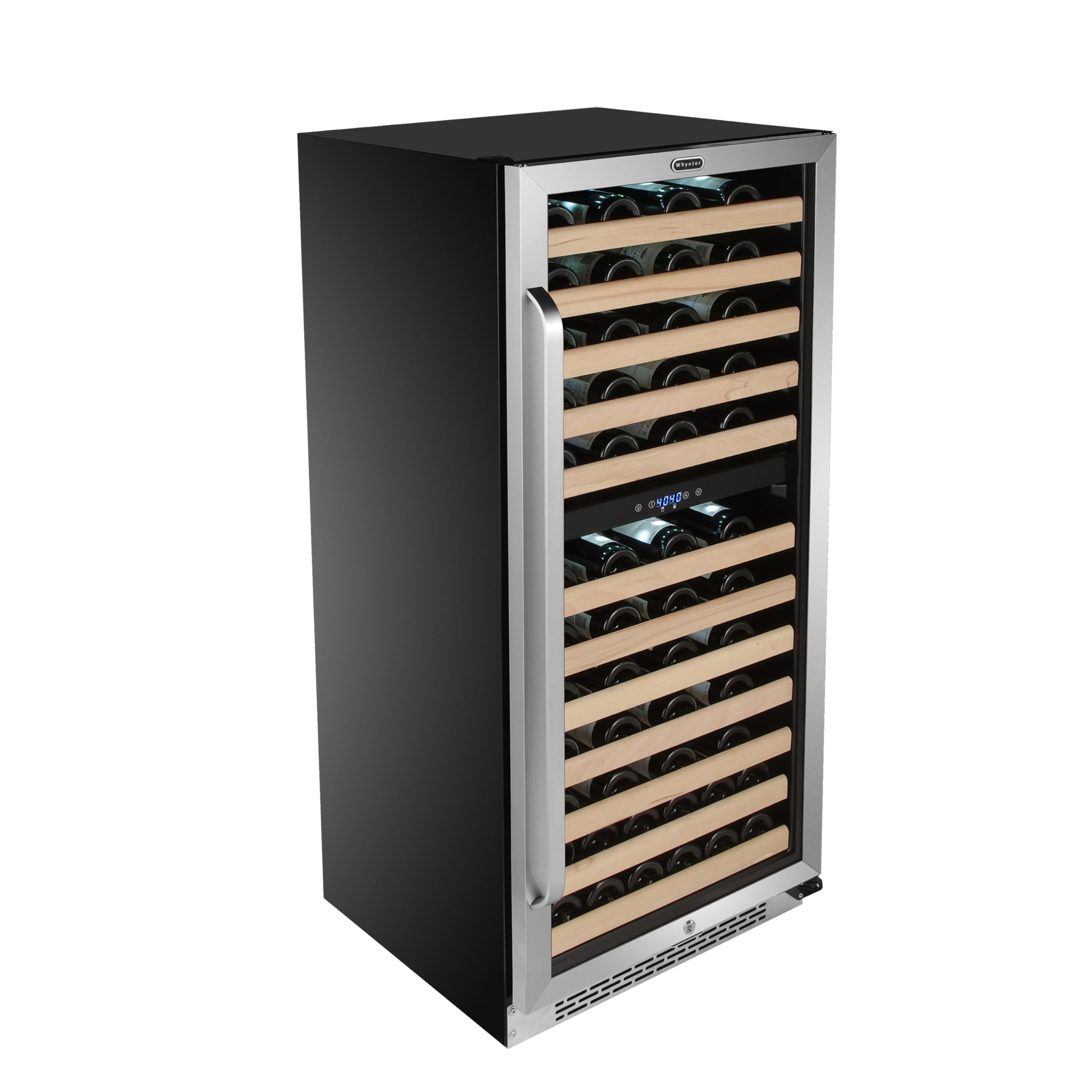 Whynter Large Capacity Dual Zone Wine Refrigerator, 92 Bottle, BWR-0922DZ | Digi