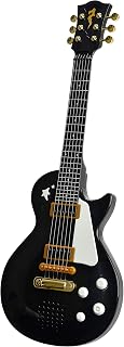 Simba Kids Electric Guitar 22 in. with Real Metal Strings, Black Rock Guitar for Kids Ages 4+