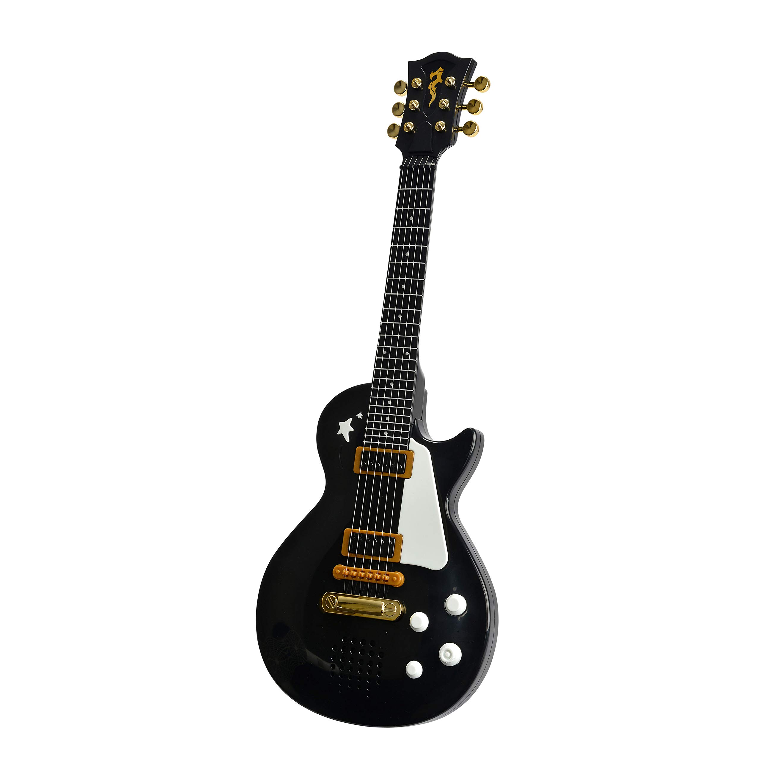 Simba Kids Electric Guitar 22 in. with Real Metal Strings, Black Rock Guitar for