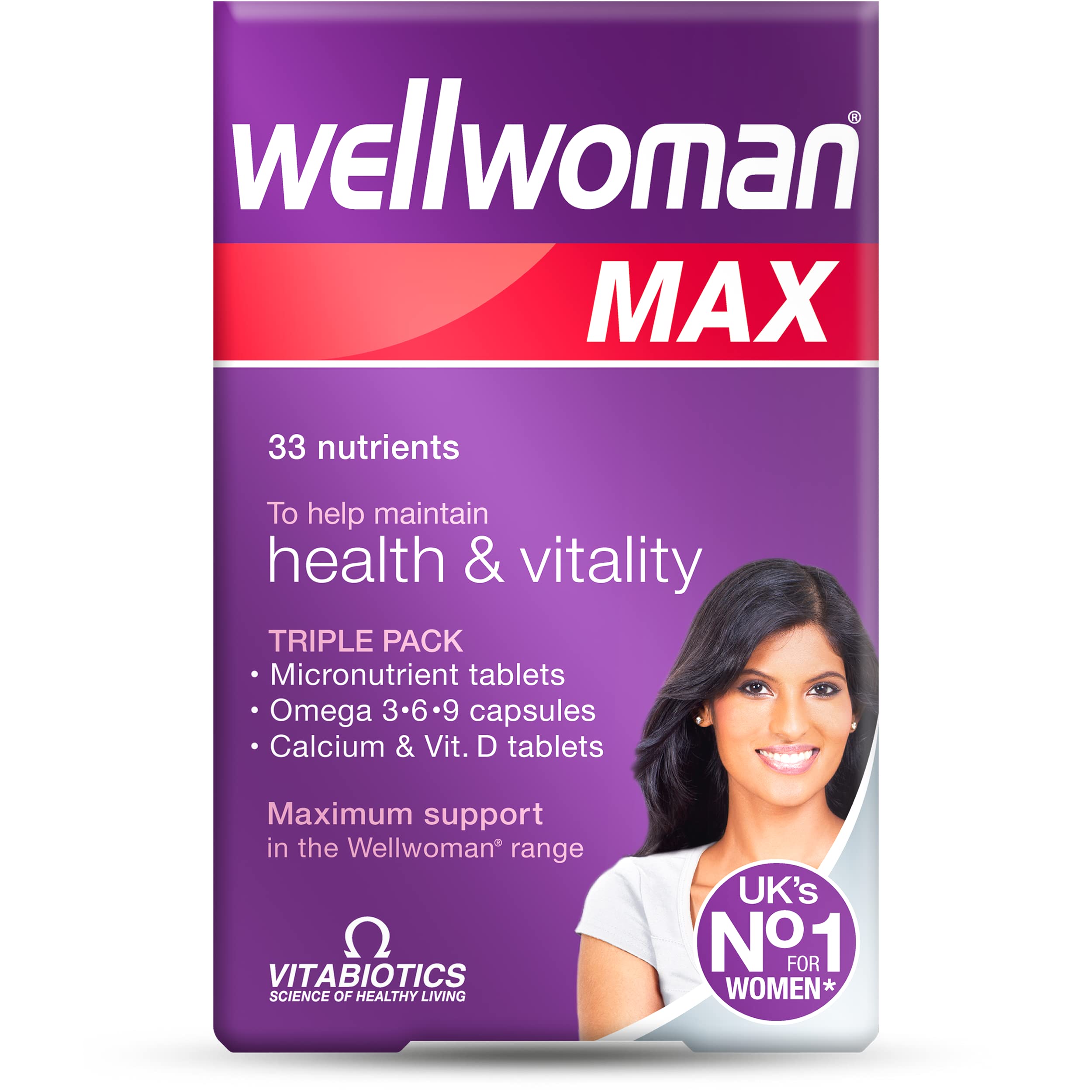 Wellwoman Max Multivitamin Tablets for Women,84 Count (Pack of 1)