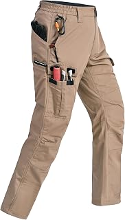 Mens Ripstop Cargo Trousers Waterproof Breathable Tactical 7 Pockets