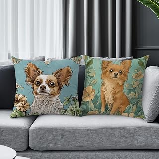 2 Pcs Dog Decorative Pillowcase for Dog Lovers Dog Throw Pillow Cover 18x18 Living Room Home Farm Home Decor Car Sofa Bed-5